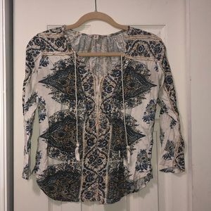 Patterned Lucky Brand blouse